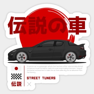 Tuner Black RX8 JDM Sticker